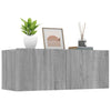 TV-seinäkaapit 2 kpl harmaa Sonoma 80x30x30 cm tekninen puu