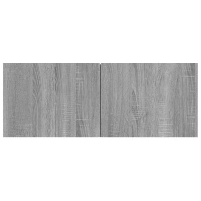 TV-seinäkaapit 2 kpl harmaa Sonoma 80x30x30 cm tekninen puu