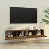 TV-seinäkaappi 2 kpl savutammi 100x30x30 cm tekninen puu
