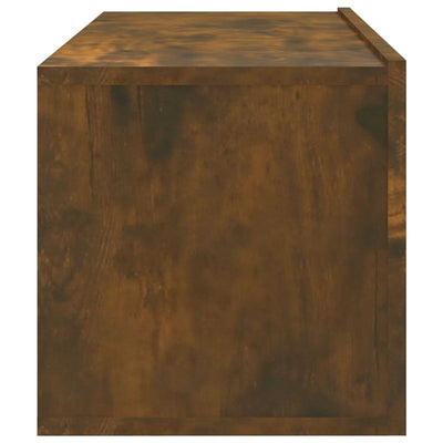 TV-seinäkaappi 2 kpl savutammi 100x30x30 cm tekninen puu