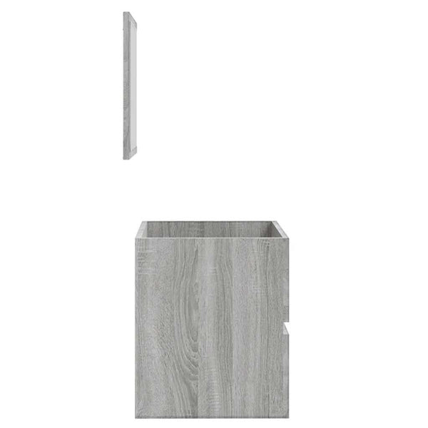 Kylpyhuoneen kaappi peilillä harmaa Sonoma tekninen puu