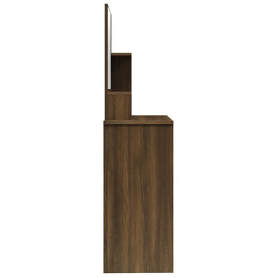 Peilipöytä ruskea tammi 86,5x35x136 cm