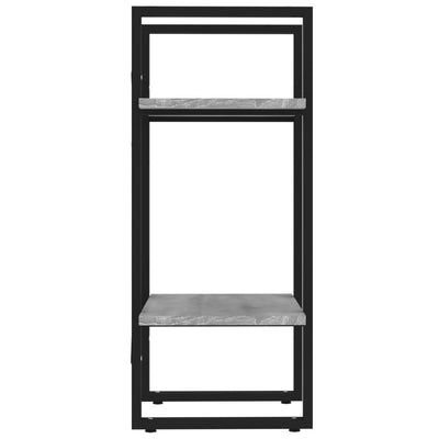 2-kerroksinen Kirjahylly harmaa Sonoma 40x30x70 cm tekninen puu