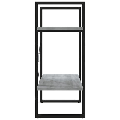 2-kerroksinen Kirjahylly harmaa Sonoma 60x30x70 cm tekninen puu