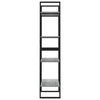Harmaa kirjahylly Airelian 60x30x140cm (4-kerroksinen, puinen)