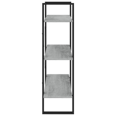 Kirjahylly harmaa Sonoma 80x30x105 cm tekninen puu
