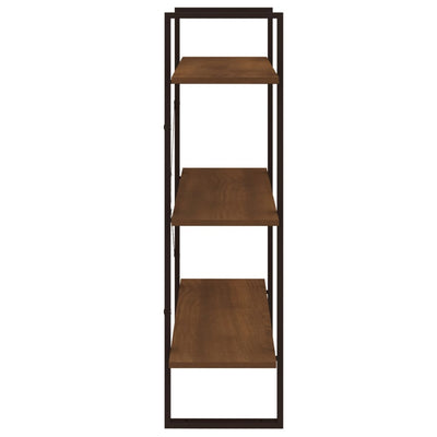 Kirjahylly ruskea tammi 80x30x105 cm tekninen puu