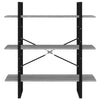 Kirjahylly harmaa Sonoma 100x30x105 cm tekninen puu