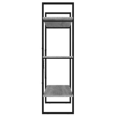 Kirjahylly harmaa Sonoma 100x30x105 cm tekninen puu