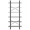 Korkea hylly harmaa Sonoma 100x30x210 cm tekninen puu