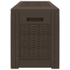 Ruskea puutarhan varastoarkku Iuri 119x48x60cm (polypropeeni)