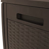 Puutarhan varastoarkku ruskea 119x48x60 cm polypropeeni