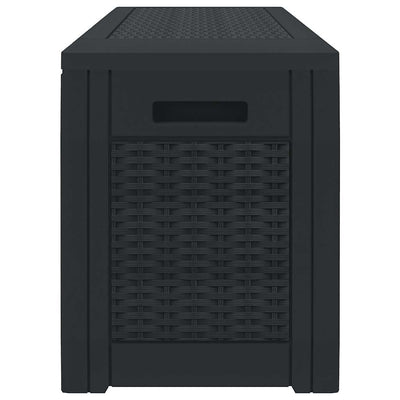 Antrasiitti puutarhan varastoarkku Iuri 119x48x60cm (polypropeeni)