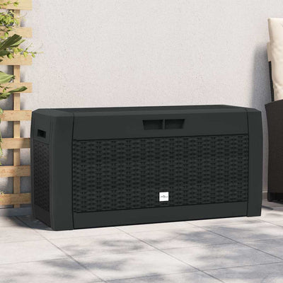 Antrasiitti puutarhan varastoarkku Iuri 119x48x60cm (polypropeeni)