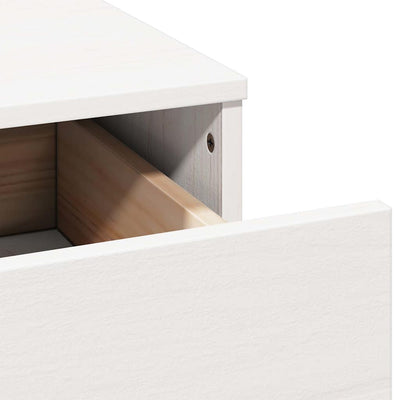 Valkoinen meikkipöytäsarja led-valoilla Sieben (mänty)