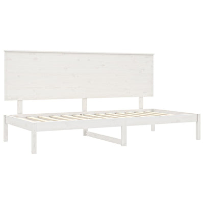 Vuodesohva ilman patjaa valkoinen 80x200 cm täysi mänty