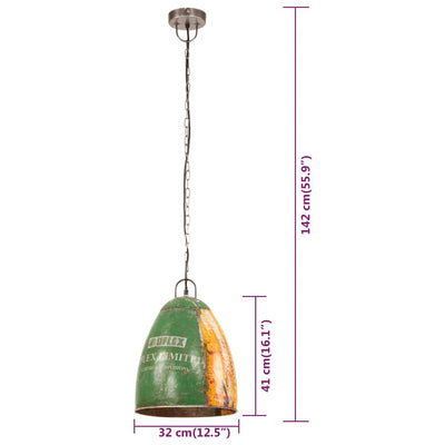 Teollistyylinen riippuvalaisin 25W monivärinen pyöreä 32 cm E27