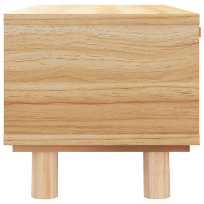 Sohvapöytä ruskea 80x40x30 cm tekninen puu ja täysi mänty