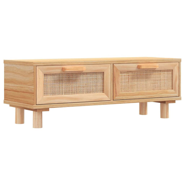 Sohvapöytä ruskea 80x40x30 cm tekninen puu ja täysi mänty