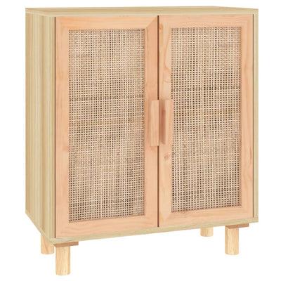Senkki ruskea 60x30x70 cm täysi mänty ja luonnonrottinki