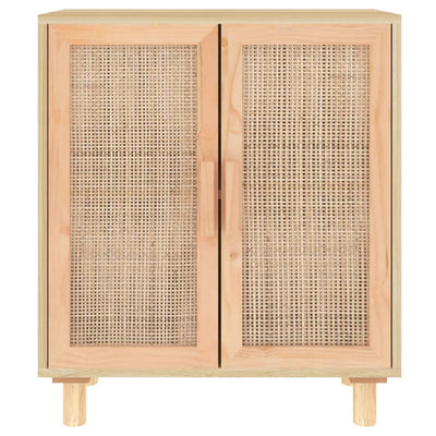 Senkki ruskea 60x30x70 cm täysi mänty ja luonnonrottinki