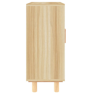 Ruskea senkki Salahoru 60x30x70cm (mänty ja luonnonrottinki)