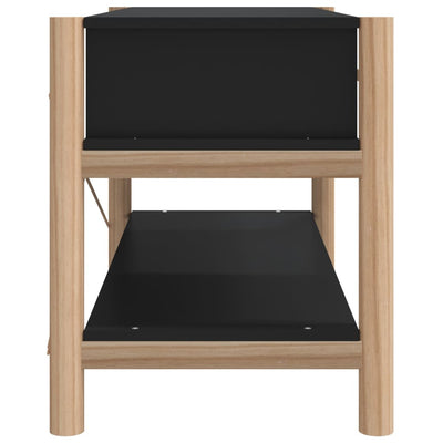TV-taso musta 82x38x45 cm tekninen puu