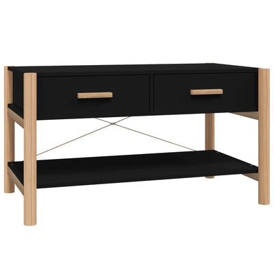 Sohvapöytä musta 82x48x45 cm tekninen puu