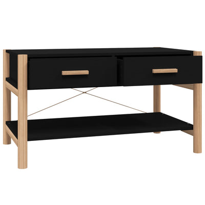 Sohvapöytä musta 82x48x45 cm tekninen puu