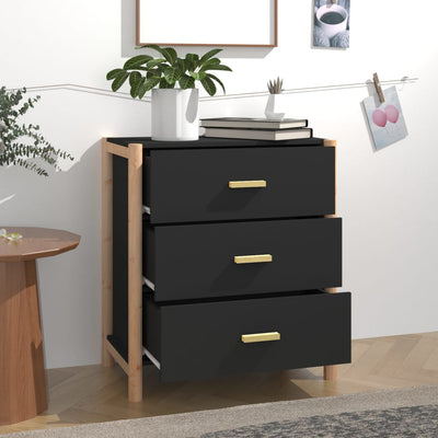 Senkki musta 62x38x70 cm tekninen puu