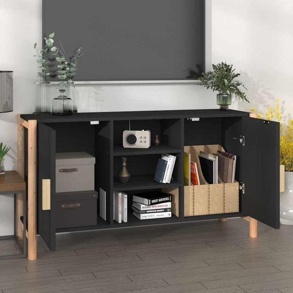Senkki musta 107x38x60 cm tekninen puu