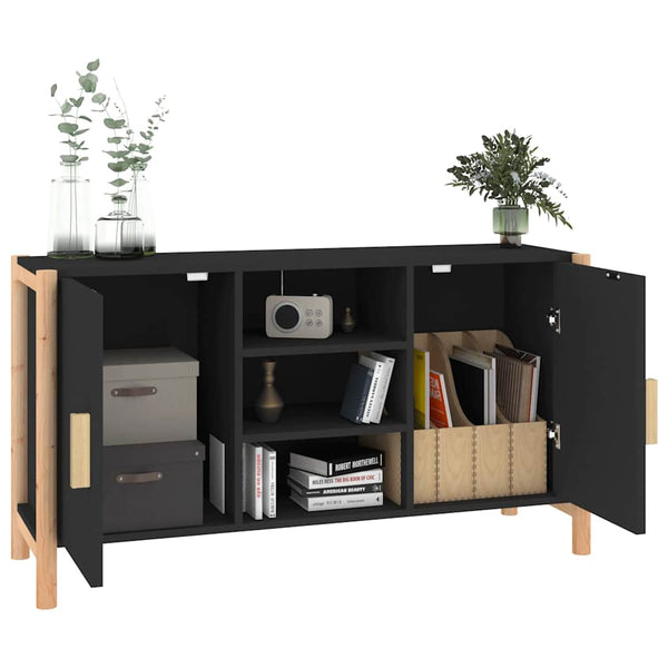 Senkki musta 107x38x60 cm tekninen puu