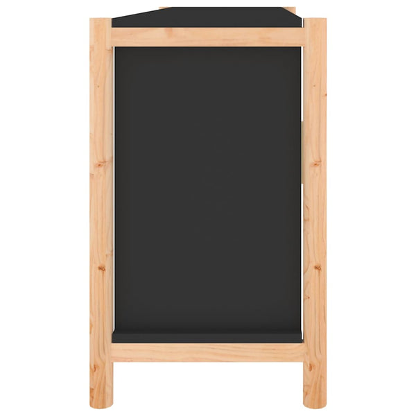 Senkki musta 107x38x60 cm tekninen puu