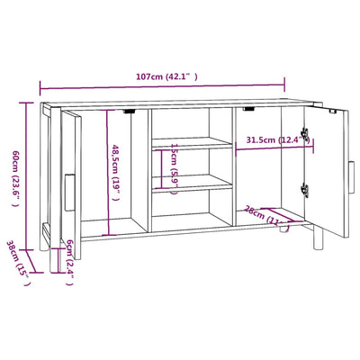 Senkki 107x38x60 cm tekninen puu