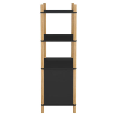 Kaappi musta 80x40x121 cm tekninen puu
