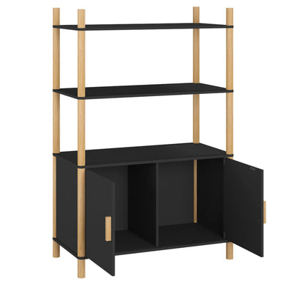 Kaappi musta 80x40x121 cm tekninen puu