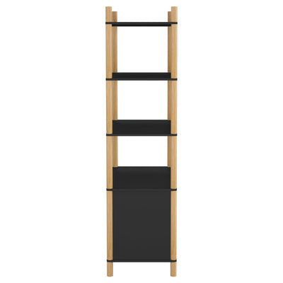 Kaappi musta 80x40x153 cm tekninen puu