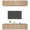 TV-kaapit 4 kpl Sonoma tammi 80x30x30 tekninen puu