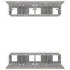 TV-kaapit 4 kpl betoninharmaa 80x30x30 cm tekninen puu