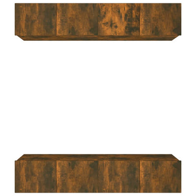 TV-kaapit 4 kpl savutammi 80x30x30 cm tekninen puu