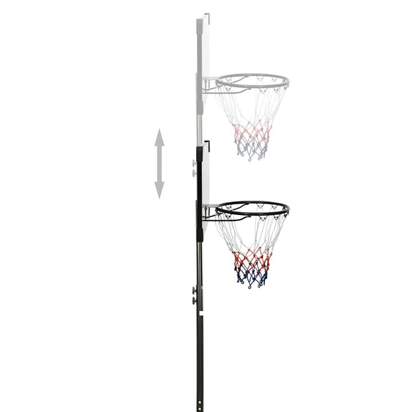 Koripalloteline läpinäkyvä 216-250 cm polykarbonaatti