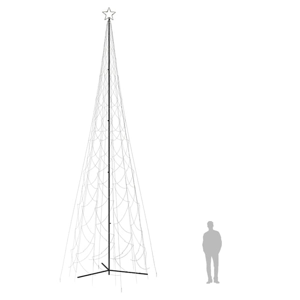 Joulukartiokuusi Lämmin Valkoinen 3000 LEDiä 230x800 cm
