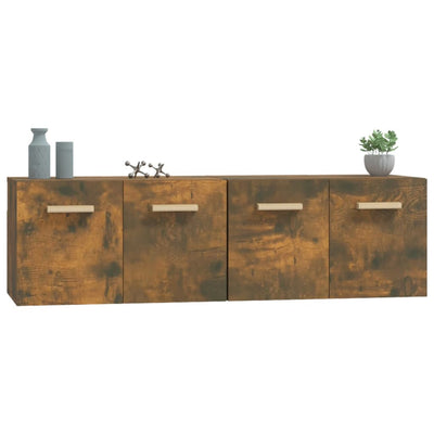 Seinäkaapit 2 kpl savutammi 60x36,5x35 cm tekninen puu