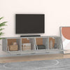 Seinäkaapit 2 kpl betoninharmaa 60x36,5x35 cm tekninen puu