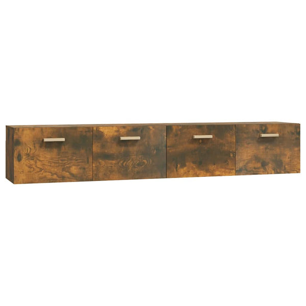 Seinäkaapit 2 kpl savutammi 100x36,5x35 cm tekninen puu