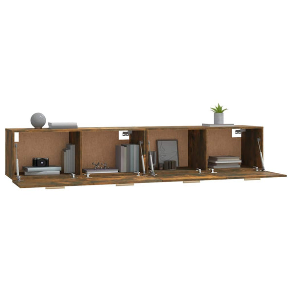 Seinäkaapit 2 kpl savutammi 100x36,5x35 cm tekninen puu