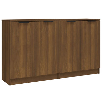 Senkit 2 kpl ruskea tammi 60x30x70 cm tekninen puu