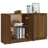 Senkit 2 kpl ruskea tammi 60x30x70 cm tekninen puu