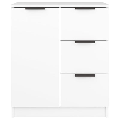 Senkki 2 kpl valkoinen 60x30x70 cm tekninen puu