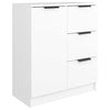 Senkki 2 kpl valkoinen 60x30x70 cm tekninen puu